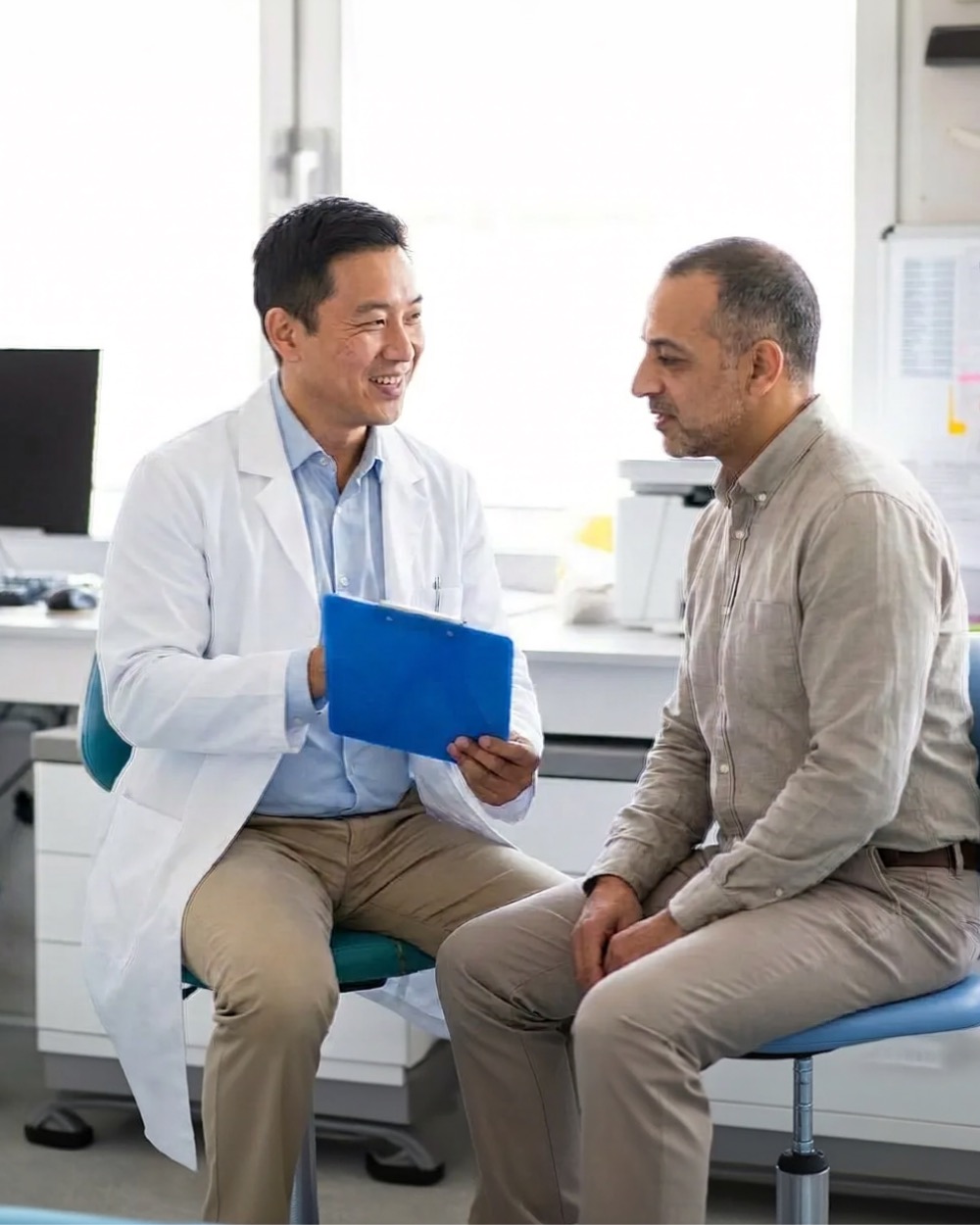 An international patient meeting with a bilingual care team at United Family Healthcare